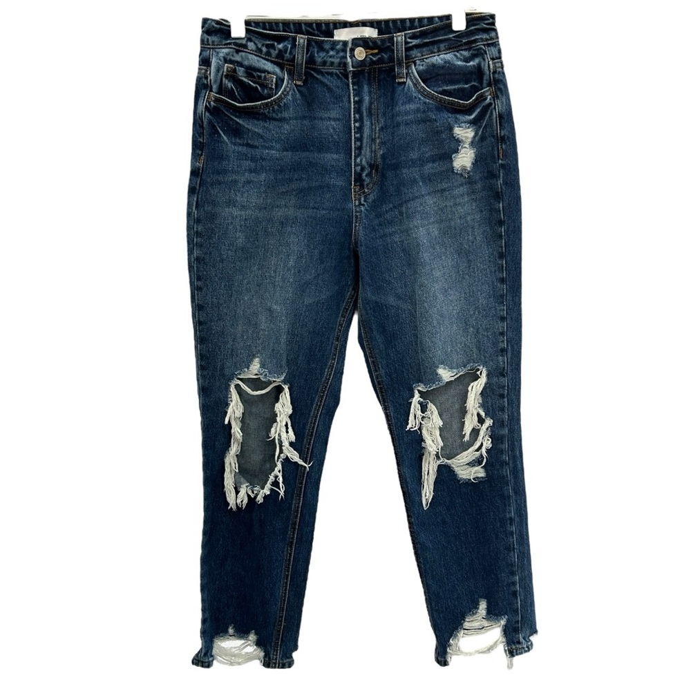 Vervet by Flying Monkey Women’s Distressed Ultra High Rise Denim Jeans Sz 28